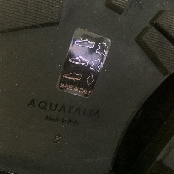 Aquatalia Weatherproof Shearling Lined Boots Made in Italy NIB Size 8 - Picture 7 of 7